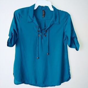 Colori blue Blouse size Small‎